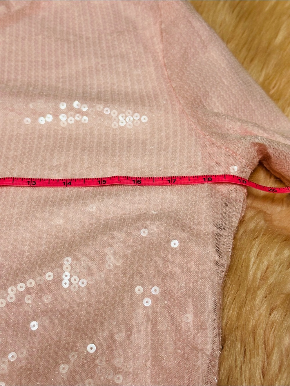 Missguided Blush Sequin Long-Sleeve Mini Dress - Picture 11 of 15